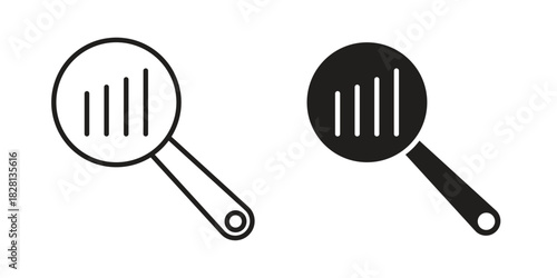 Analysis icons. Black and White Vector Icons. can be used web and mobile