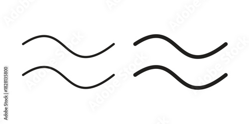 Approximately equal icons. Black and White Vector Icons. can be used web and mobile