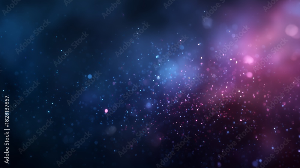 Naklejka premium Deep space galaxy with glowing nebula and distant stars