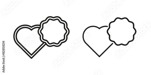 Cookie cutter icons. Black and White Vector Icons. can be used web and mobile