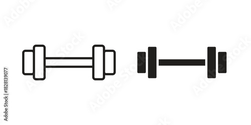 Exercise icons. Black and White Vector Icons. can be used web and mobile