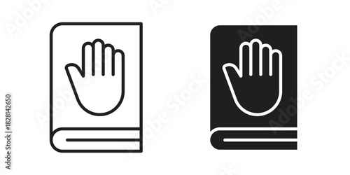 Pledge icons. Black and White Vector Icons. can be used web and mobile
