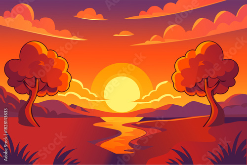 Pôr  do sol no Horizonte