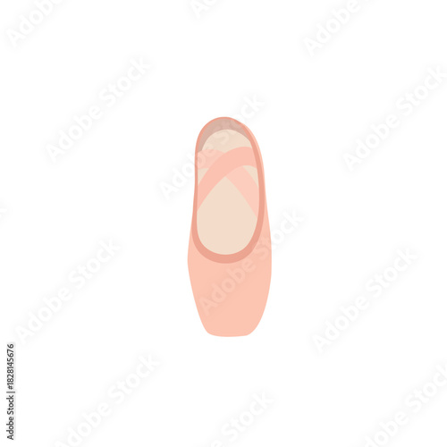 ballet shoes en pointe sole dance slipper pink emoji symbol sign icon vector illustration isolated flat