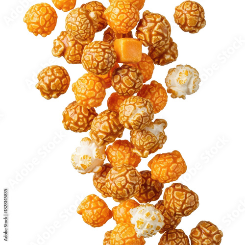Caramel Corn Scattered with Cheese Cubes