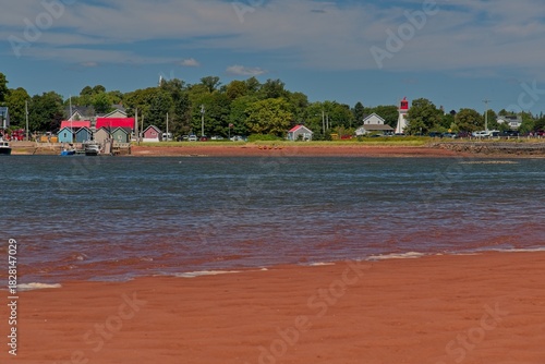 red sand beach