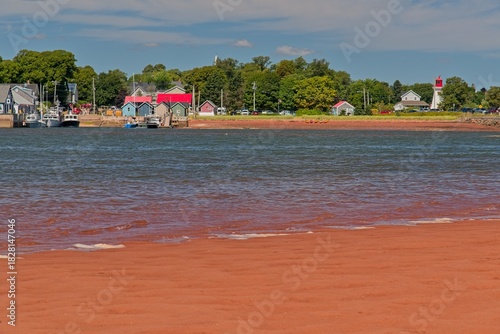 red sand beach