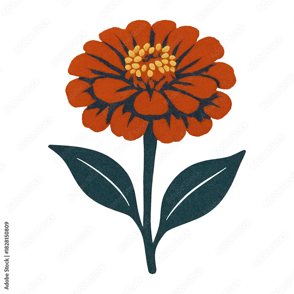 Fototapeta premium PNG Vibrant floral illustration design