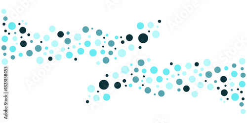 Light BLUE vector layout with circle shapes. Blurred decorative design in abstract style with bubbles. Template for your brand book.