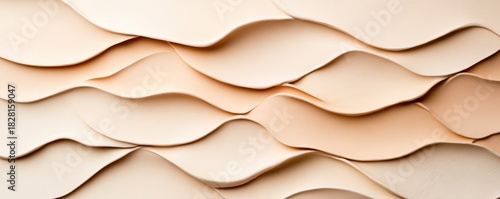 Beige Waves Texture - Abstract Background, Neutral , Curves