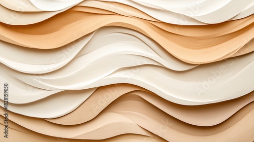 Beige Waves Texture, Abstract, Minimalist