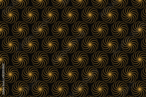 Golden seamless pattern background