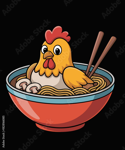 Chicken Funny Ramen Noodles