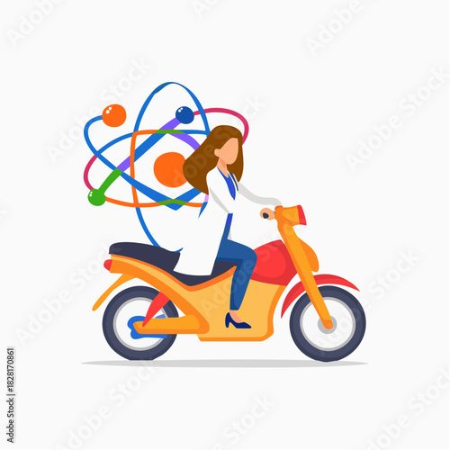 man riding a bike
