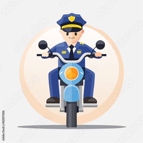police officer vector