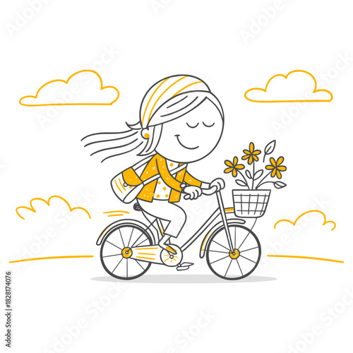 A Young Soul Who Went on a Bicycle Tour for a Pleasant Break.