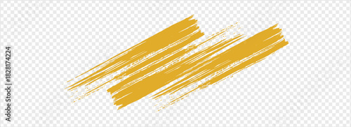 Abstract Yellow Paint Brush. Vector ilustration