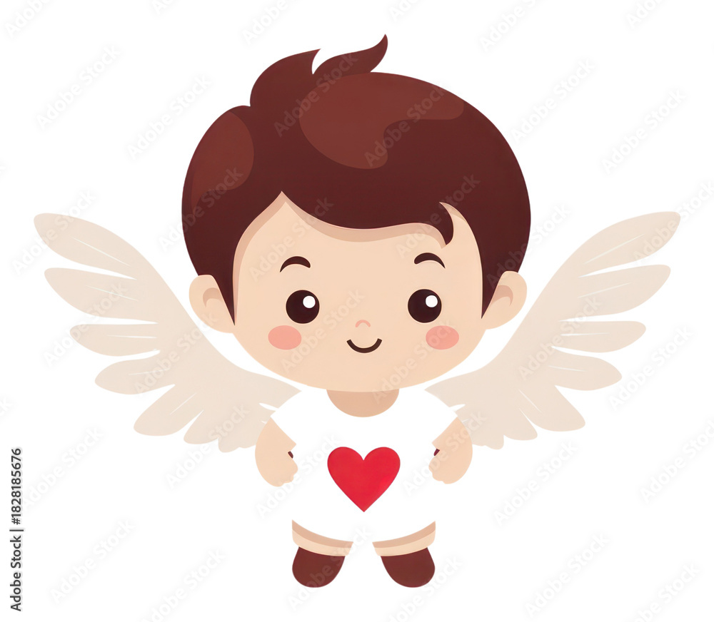 Obraz premium PNG A cherub cartoon cupid cute.