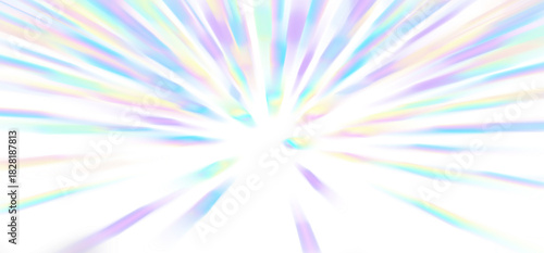 Rainbow Carnaval Shine Design. Shine Invitation. Round Fun Postcard. Rainbow Flying Backdrop.