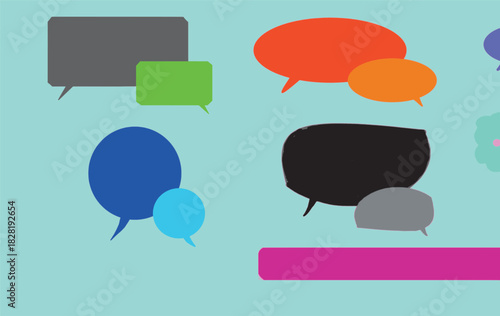 Set of Hand-Drawn Speech Bubbles
