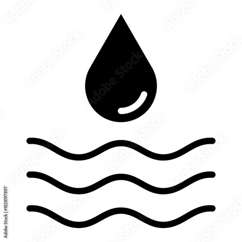Water Glyph Icon