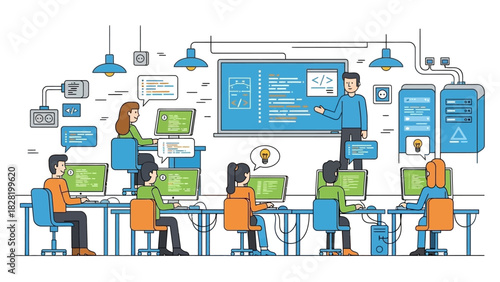 Online coding education for web development and software engineering A classroom setting