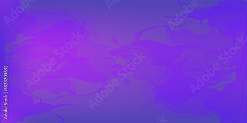 Relaxed African American Man Listening Music In Wireless Airpods Earphones In Neon Light, Smiling Black Guy Wearing Bluetooth Earpods Enjoying Favorite Songs Over Purple Background, Panorama eps 10