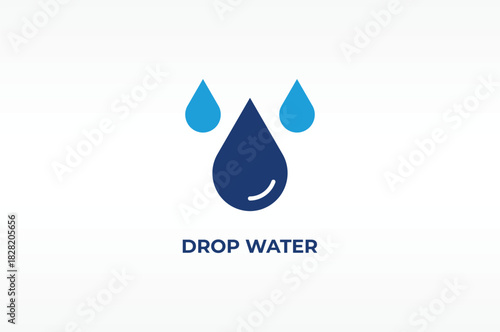 DROP WATER vector, icon or logo sign isolated symbol illustration