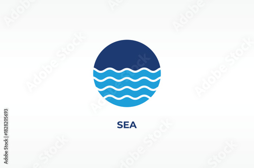 SEA vector, icon or logo sign isolated symbol illustration