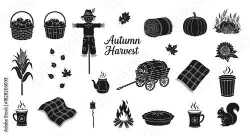  Earthy Rustic Autumn Harvest Festival Set with Clean Vector Silhouettes for Seasonal Decor_transparent.svg