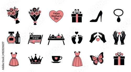 Elegant Abstract Shapes for a Gentle Mother's Day Tribute Silhouette Collection_transparent.svg