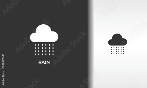 Rain Vector, Icon Or Logo Sign Isolated Symbol Illustration