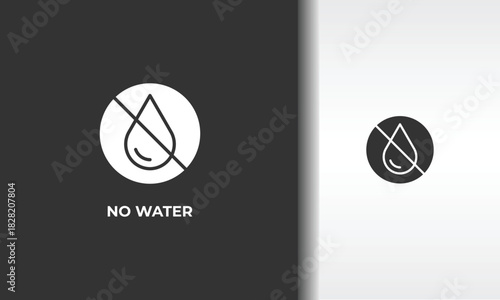 No Water Vector, Icon Or Logo Sign Isolated Symbol Illustration