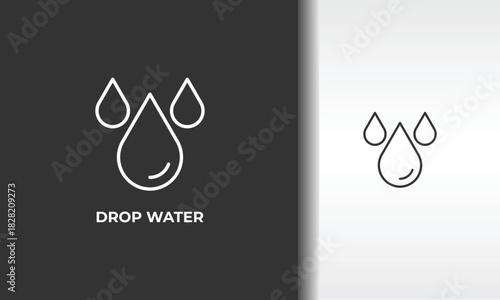 Drop Water Vector, Icon Or Logo Sign Isolated Symbol Illustration