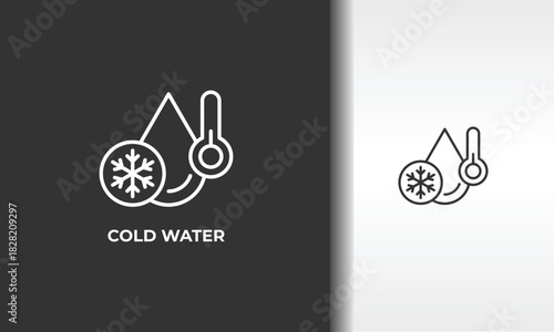 Cold Water Vector, Icon Or Logo Sign Isolated Symbol Illustration