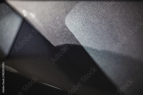 Abstract automotive interior texture with modern materials and soft light