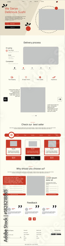 Sushi Restaurant Website Landing Page