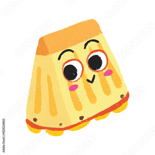 Illustration of cute pineapple fruit crayon symbol icon sticker cartoon expression