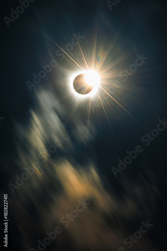 2024 Solar Eclipse and Clouds, Little Elm, Texas