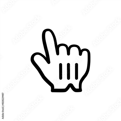 Cursor hand symbol modern set, simple, vector, icon for website design, mobile app, ui.