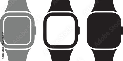 Fitness tracker watch icon