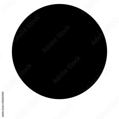 Circle of Solidity: A stark, black circle against a simple backdrop, invoking feelings of completeness and strength.