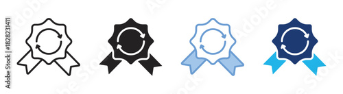 Benefit icon set multiple style collection