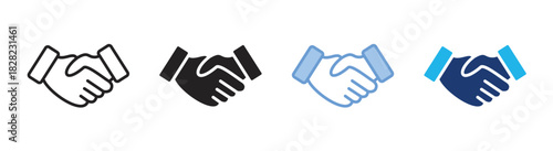 Support icon set multiple style collection