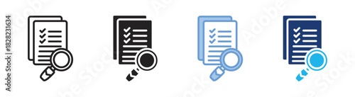 Evaluation icon set multiple style collection