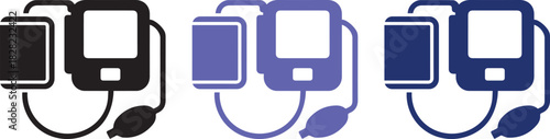 Blood pressure monitor vector icon