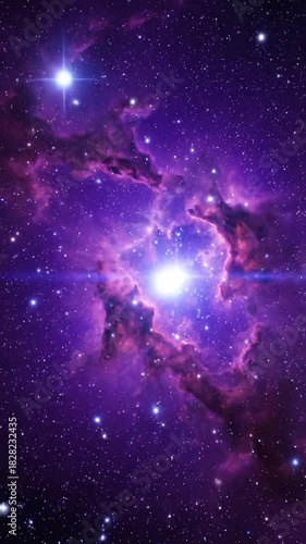 Wallpaper Mural Cosmic nebulae and stars abstract universe display in outer space Torontodigital.ca