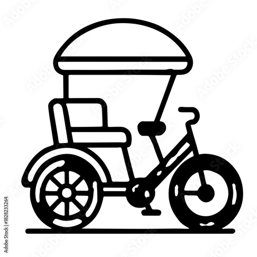 traditional pedicap vektor