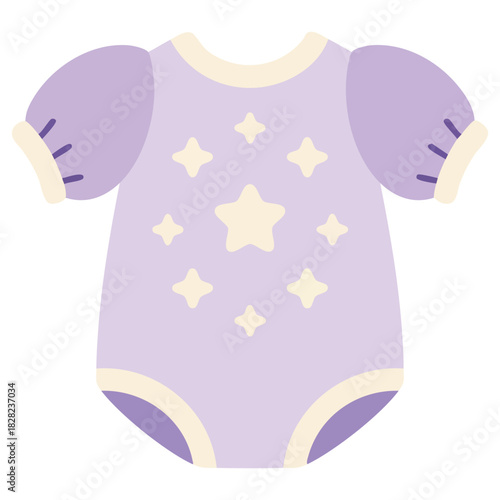 Baby fashion shirt dress for newborn clothing isolated vector illustration on white background