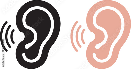 Ear vector icon